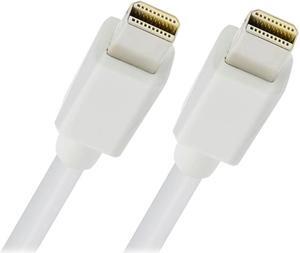 SYBA Model SY-CAB33017 15 ft. Mini DisplayPort v1.2 to Mini DisplayPort 1.2 Cable, Male to Male - WHITE