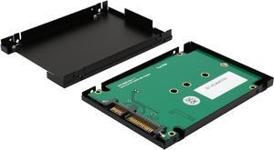 SYBA SY-ADA40092 2.5" SATA III to M.2 (NGFF) SSD Enclosure with Complete Screw Set
