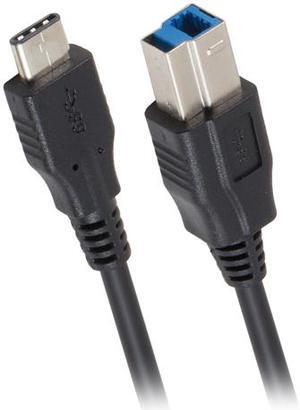 SYBA SY-CAB20173 Black USB 3.1 Type C to USB 3.0 Type B Cable