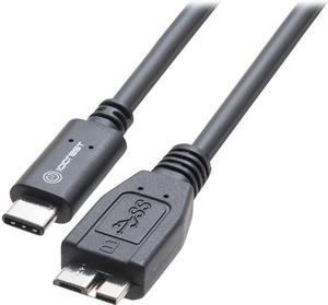 SYBA SY-CAB20194 3 ft. USB Type-C plug to USB 3.1 Micro-B plug cable