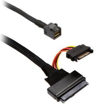 SYBA U.2 (SFF-8639) NVMe PCIe to Mini SAS (SFF-8643) SSD Cable - SI-CAB40120