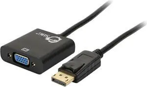 SIIG CB-DP0N11-S1 DisplayPort to VGA Adapter Converter