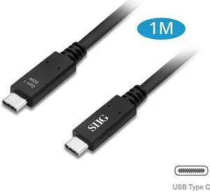 SIIG USB 3.1 Type-C Gen 1 Cable 60W - 1M