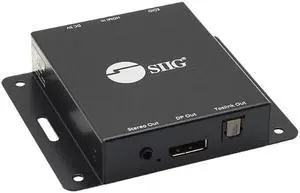 SIIG CE-H26A11-S1 HDMI 2.0 to DisplayPort 1.2 Converter with Audio Extractor