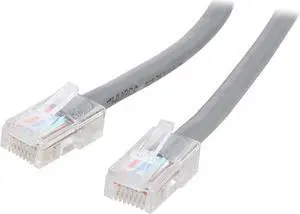 C2G 22702 Cat5e Cable - Non-Booted Unshielded Ethernet Network Patch Cable, Gray (25 Feet, 7.62 Meters)