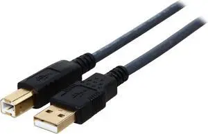 C2G 29144 USB Cable - Ultima USB 2.0 A to USB-B Cable, Black (16.4 Feet, 5 Meters)