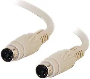 C2G 02692 PS/2 M/M Keyboard/Mouse Cable, Beige (6 Feet, 1.82 Meters)