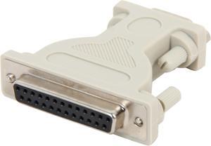 C2G 02449 DB9 Male to DB25 Female Serial RS232 Serial Adapter, Beige