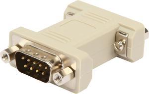 C2G 08075 DB9 Male to DB9 Female Serial RS232 Null Modem Adapter, Beige