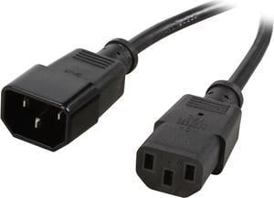 C2G 03143 18 AWG Computer Power Extension Cord - IEC320C14 to IEC320C13, TAA Compliant, Black (10 Feet, 3.04 Meters)