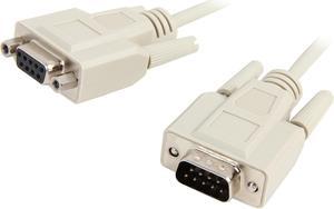 C2G 09452 DB9 M/F Serial RS232 Extension Cable, Beige (25 Feet, 7.62 Meters)