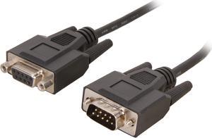 C2G 52031 DB9 M/F Serial RS232 Extension Cable, Black (10 Feet, 3.04 Meters)