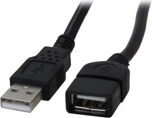 C2G 52106 USB Extension Cable - USB 2.0 A Male to A Female Extension Cable, Black (3.3 Feet, 1 Meter)