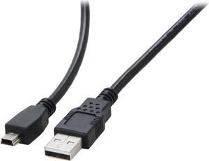 C2G 27329 USB Cable - USB 2.0 A Male to Mini-B Male Cable for Cameras, Canon, Casio, Nikon, Toshiba, Panasonic, Black (3.3 Feet, 1 Meter)