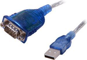 C2G 26886 USB to DB9 Serial RS232 Adapter Cable, Blue (1.5 Feet, 0.45 Meters)