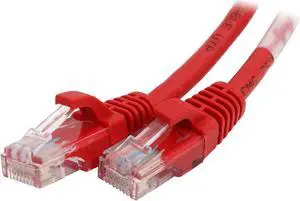 C2G 15215 Cat5e Cable - Snagless Unshielded Ethernet Network Patch Cable, Red (25 Feet, 7.62 Meters)
