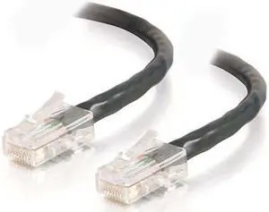 C2G 22689 Cat5e Cable - Non-Booted Unshielded Ethernet Network Patch Cable, Black (7 Feet, 2.13 Meters)