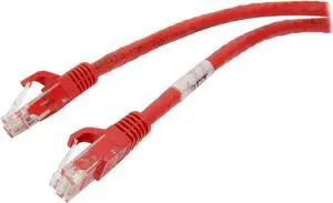 C2G 27181 Cat6 Cable - Snagless Unshielded Ethernet Network Patch Cable, Red (3 Feet, 0.91 Meters)