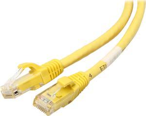 C2G 27192 Cat6 Cable - Snagless Unshielded Ethernet Network Patch Cable, Yellow (7 Feet, 2.13 Meters)