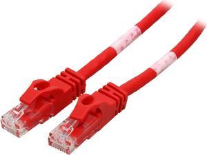 C2G 27861 Cat6 Crossover Cable - Snagless Unshielded Network Crossover Patch Cable, Red (3 Feet, 0.91 Meters)