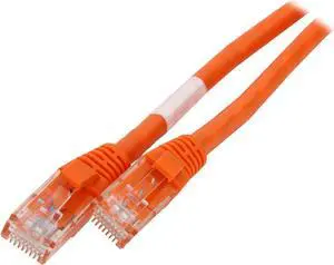 C2G 31348 Cat6 Cable - Snagless Unshielded Ethernet Network Patch Cable, Orange (5 Feet, 1.52 Meters)