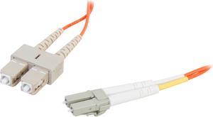 C2G 33155 6.56 ft. LC/SC Duplex 62.5/125 Multimode Fiber Patch Cable - Orange Male to Male