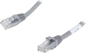 C2G 27130 Cat6 Cable - Snagless Unshielded Ethernet Network Patch Cable, Gray (1 Foot, 0.30 Meters)