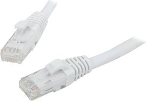 C2G 27165 Cat6 Cable - Snagless Unshielded Ethernet Network Patch Cable, White (25 Feet, 7.62 Meters)