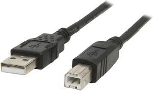 C2G 28104 USB Cable - USB 2.0 A Male to B Male Cable for Printers, Scanners, Brother, Canon, Dell, Epson, HP and more, Black (16.4 Feet, 5 Meters)