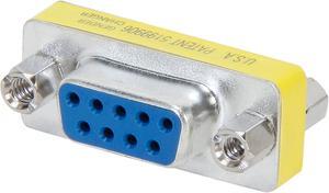C2G 02781 DB9 F/F Serial RS232 Mini Gender Changer/Coupler, Nickel