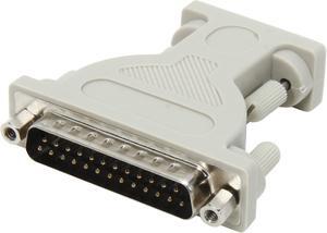 C2G 02446 DB9 Female to DB25 Male Serial RS232 Adapter, Beige
