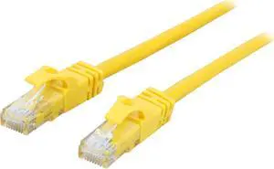 C2G 27196 Cat6 Cable - Snagless Unshielded Ethernet Network Patch Cable, Yellow (50 Feet, 15.24 Meters)