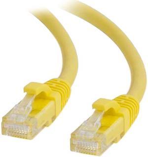 C2G 27190 Cat6 Cable - Snagless Unshielded Ethernet Network Patch Cable, Yellow (1 Foot, 0.30 Meters)