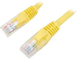 C2G 15221 Cat5e Cable - Snagless Unshielded Ethernet Network Patch Cable, Yellow (3 Feet, 0.91 Meters)