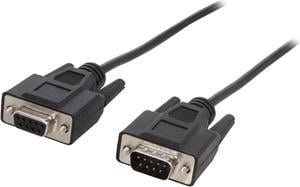 C2G 25213 DB9 M/F Serial RS232 Extension Cable, Black (3 Feet, 0.91 Meters)