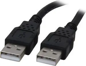 C2G 28105 USB Cable - USB 2.0 A Male to A Male Cable, Black (3.3 Feet, 1 Meter)