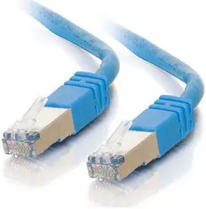 C2G 27266 Cat5e Cable - Snagless Shielded Ethernet Network Patch Cable, Blue (25 Feet, 7.62 Meters)