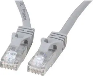 C2G 31340 Cat6 Cable - Snagless Unshielded Ethernet Network Patch Cable, Gray (5 Feet, 1.52 Meters)