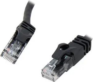 C2G 22677 Cat5e Cable - Non-Booted Unshielded Ethernet Network Patch Cable, Black (3 Feet, 0.91 Meters)