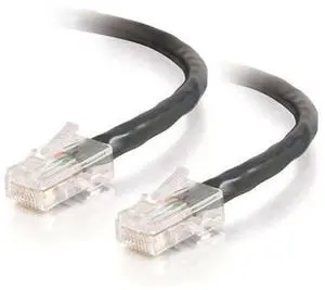 C2G 22707 Cat5e Cable - Non-Booted Unshielded Ethernet Network Patch Cable, Black (25 Feet, 7.62 Meters)
