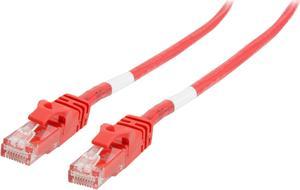 C2G 27862 Cat6 Crossover Cable - Snagless Unshielded Network Crossover Patch Cable, Red (7 Feet, 2.13 Meters)