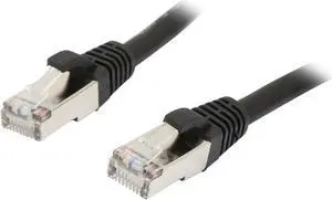C2G 28690 Cat5e Cable - Snagless Shielded Ethernet Network Patch Cable, Black (3 Feet, 0.91 Meters)