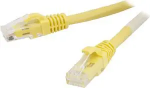 C2G 31356 Cat6 Cable - Snagless Unshielded Ethernet Network Patch Cable, Yellow (35 Feet, 10.66 Meters)