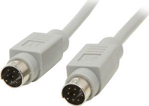 C2G 02318 8-Pin Mini-DIN M/M Serial RS232 Cable, Beige (10 Feet, 3.05 Meters)