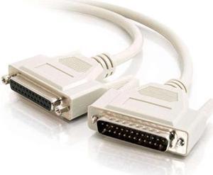 C2G 02660 DB25 M/F Serial RS232 Extension Cable, Beige (25 Feet, 7.62 Meters)