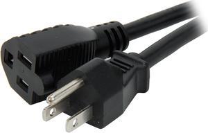 C2G 29930 16 AWG Outlet Saver Power Extension Cord (NEMA 5-15P to NEMA 5-15R) TAA Compliant, Black (4 Feet, 1.22 Meters)