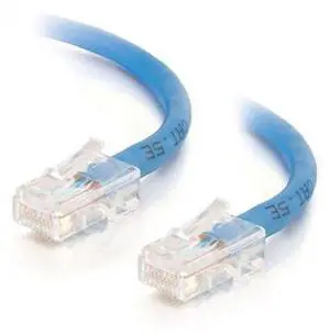 C2G 25462 Cat5e Cable - Non-Booted Unshielded Ethernet Network Patch Cable, Blue (1 Foot, 0.30 Meters)