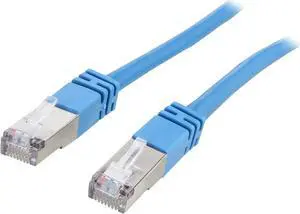 C2G 27251 7 ft. Cat 5E Blue Shielded Shielded Cat5E Molded Patch Cable