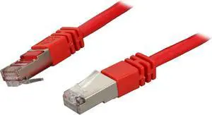 C2G 27267 Cat5e Cable - Snagless Shielded Ethernet Network Patch Cable, Red (25 Feet, 7.62 Meters)