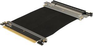 Athena Power 100mm/3.94" CABLE-PCIE16A1-10V2 GPU Server / Gaming PCI-E x16 to x16 3.0 Extender Riser Cable Female to Male